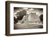 ¡Viva Mexico! B&W Collection - Maya Archaeological Site VII - Edzna-Philippe Hugonnard-Framed Photographic Print