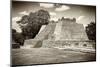 ¡Viva Mexico! B&W Collection - Maya Archaeological Site VII - Edzna-Philippe Hugonnard-Mounted Photographic Print