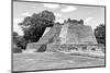 ¡Viva Mexico! B&W Collection - Maya Archaeological Site VIII - Edzna-Philippe Hugonnard-Mounted Photographic Print