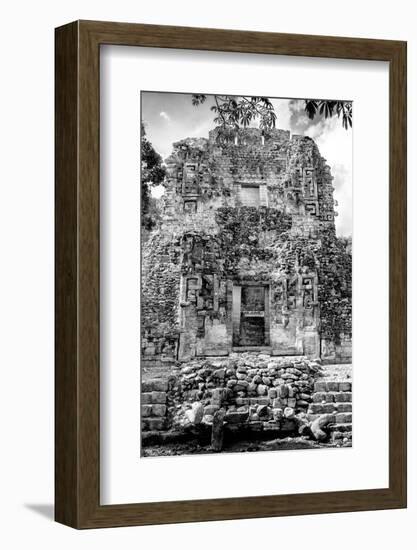 ¡Viva Mexico! B&W Collection - Mayan Ruins VI-Philippe Hugonnard-Framed Photographic Print