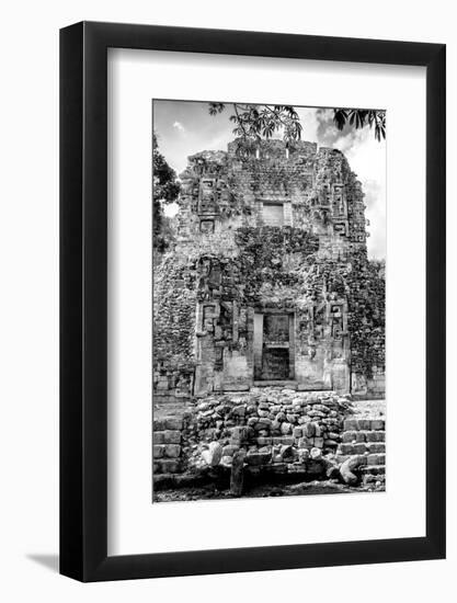 ¡Viva Mexico! B&W Collection - Mayan Ruins VI-Philippe Hugonnard-Framed Photographic Print