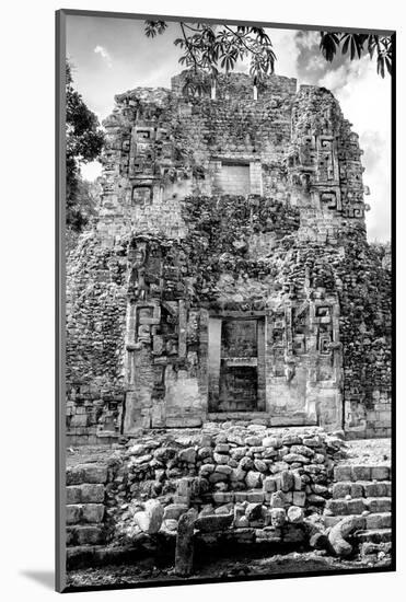 ¡Viva Mexico! B&W Collection - Mayan Ruins VI-Philippe Hugonnard-Mounted Photographic Print