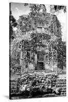 ¡Viva Mexico! B&W Collection - Mayan Ruins VI-Philippe Hugonnard-Stretched Canvas