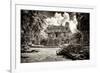 ¡Viva Mexico! B&W Collection - Mayan Ruins-Philippe Hugonnard-Framed Photographic Print