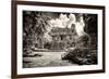 ¡Viva Mexico! B&W Collection - Mayan Ruins-Philippe Hugonnard-Framed Photographic Print