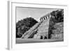 ¡Viva Mexico! B&W Collection - Mayan Temple of Inscriptions I - Palenque-Philippe Hugonnard-Framed Photographic Print