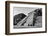¡Viva Mexico! B&W Collection - Mayan Temple of Inscriptions I - Palenque-Philippe Hugonnard-Framed Photographic Print