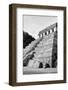 ¡Viva Mexico! B&W Collection - Mayan Temple of Inscriptions III - Palenque-Philippe Hugonnard-Framed Photographic Print