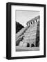 ¡Viva Mexico! B&W Collection - Mayan Temple of Inscriptions III - Palenque-Philippe Hugonnard-Framed Photographic Print