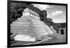 ¡Viva Mexico! B&W Collection - Mayan Temple of Inscriptions in Palenque II-Philippe Hugonnard-Framed Photographic Print