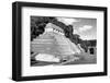 ¡Viva Mexico! B&W Collection - Mayan Temple of Inscriptions in Palenque II-Philippe Hugonnard-Framed Photographic Print