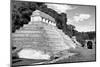 ¡Viva Mexico! B&W Collection - Mayan Temple of Inscriptions in Palenque II-Philippe Hugonnard-Mounted Photographic Print