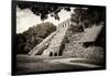 ¡Viva Mexico! B&W Collection - Mayan Temple of Inscriptions in Palenque IV-Philippe Hugonnard-Framed Photographic Print