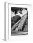 ¡Viva Mexico! B&W Collection - Mayan Temple of Inscriptions in Palenque V-Philippe Hugonnard-Framed Photographic Print