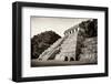 ¡Viva Mexico! B&W Collection - Mayan Temple of Inscriptions - Palenque-Philippe Hugonnard-Framed Photographic Print