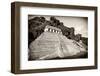 ¡Viva Mexico! B&W Collection - Mayan Temple of Inscriptions VI - Palenque-Philippe Hugonnard-Framed Photographic Print
