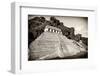 ¡Viva Mexico! B&W Collection - Mayan Temple of Inscriptions VI - Palenque-Philippe Hugonnard-Framed Photographic Print