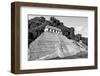 ¡Viva Mexico! B&W Collection - Mayan Temple of Inscriptions VII - Palenque-Philippe Hugonnard-Framed Photographic Print