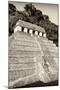 ¡Viva Mexico! B&W Collection - Mayan Temple of Inscriptions VIII - Palenque-Philippe Hugonnard-Mounted Photographic Print