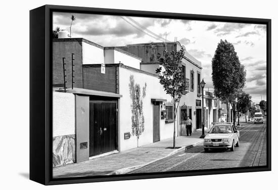 ¡Viva Mexico! B&W Collection - Mexican Street Oaxaca III-Philippe Hugonnard-Framed Stretched Canvas