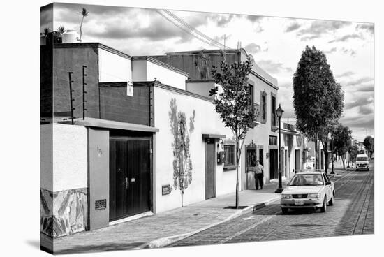 ¡Viva Mexico! B&W Collection - Mexican Street Oaxaca III-Philippe Hugonnard-Stretched Canvas