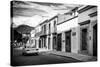 ¡Viva Mexico! B&W Collection - Mexican Street Oaxaca IV-Philippe Hugonnard-Stretched Canvas