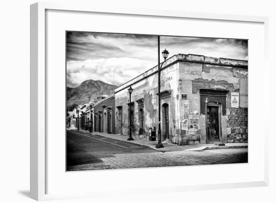 ¡Viva Mexico! B&W Collection - Mexican Street Oaxaca VI-Philippe Hugonnard-Framed Photographic Print