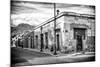 ¡Viva Mexico! B&W Collection - Mexican Street Oaxaca VI-Philippe Hugonnard-Mounted Photographic Print