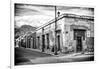 ¡Viva Mexico! B&W Collection - Mexican Street Oaxaca VI-Philippe Hugonnard-Framed Photographic Print