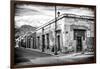 ¡Viva Mexico! B&W Collection - Mexican Street Oaxaca VI-Philippe Hugonnard-Framed Photographic Print