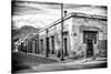 ¡Viva Mexico! B&W Collection - Mexican Street Oaxaca VI-Philippe Hugonnard-Stretched Canvas