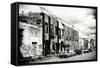 ¡Viva Mexico! B&W Collection - Mexican Street Scene II-Philippe Hugonnard-Framed Stretched Canvas