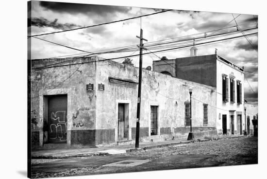 ¡Viva Mexico! B&W Collection - Mexican Street Scene-Philippe Hugonnard-Stretched Canvas