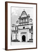 ¡Viva Mexico! B&W Collection - Mexican White Church II-Philippe Hugonnard-Framed Photographic Print