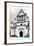 ¡Viva Mexico! B&W Collection - Mexican White Church II-Philippe Hugonnard-Framed Photographic Print