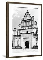 ¡Viva Mexico! B&W Collection - Mexican White Church II-Philippe Hugonnard-Framed Photographic Print