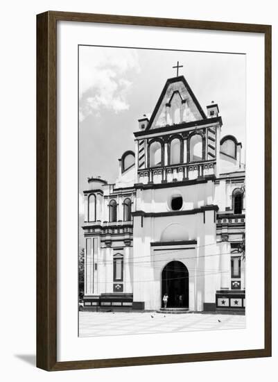 ¡Viva Mexico! B&W Collection - Mexican White Church II-Philippe Hugonnard-Framed Photographic Print