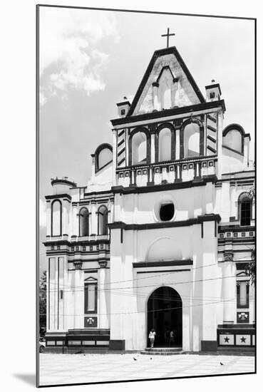 ¡Viva Mexico! B&W Collection - Mexican White Church II-Philippe Hugonnard-Mounted Photographic Print