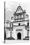 ¡Viva Mexico! B&W Collection - Mexican White Church II-Philippe Hugonnard-Stretched Canvas