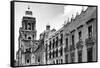¡Viva Mexico! B&W Collection - Mexico City Facades II-Philippe Hugonnard-Framed Stretched Canvas