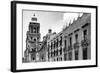 ¡Viva Mexico! B&W Collection - Mexico City Facades II-Philippe Hugonnard-Framed Photographic Print