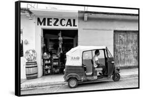 ?Viva Mexico! B&W Collection - Mezcal Tuk Tuk-Philippe Hugonnard-Framed Stretched Canvas