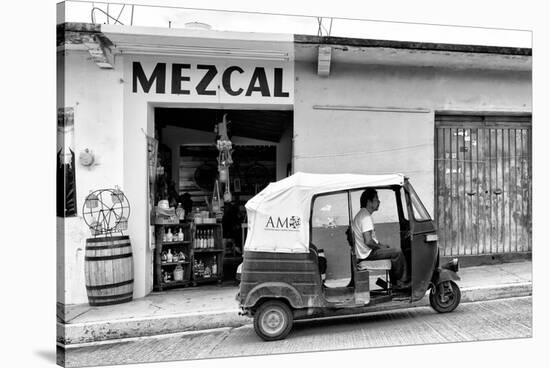 ?Viva Mexico! B&W Collection - Mezcal Tuk Tuk-Philippe Hugonnard-Stretched Canvas