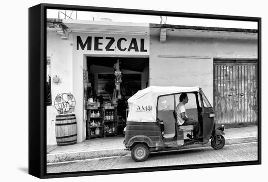 ?Viva Mexico! B&W Collection - Mezcal Tuk Tuk-Philippe Hugonnard-Framed Stretched Canvas