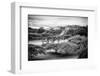 ¡Viva Mexico! B&W Collection - Monte Alban Pyramids II-Philippe Hugonnard-Framed Photographic Print