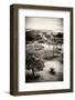 ¡Viva Mexico! B&W Collection - Monte Alban Pyramids V-Philippe Hugonnard-Framed Photographic Print