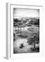 ¡Viva Mexico! B&W Collection - Monte Alban Pyramids VI-Philippe Hugonnard-Framed Photographic Print