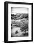 ¡Viva Mexico! B&W Collection - Monte Alban Pyramids VI-Philippe Hugonnard-Framed Photographic Print