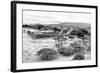 ¡Viva Mexico! B&W Collection - Monte Alban Pyramids VIII-Philippe Hugonnard-Framed Photographic Print