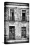 ¡Viva Mexico! B&W Collection - Old Facade-Philippe Hugonnard-Stretched Canvas